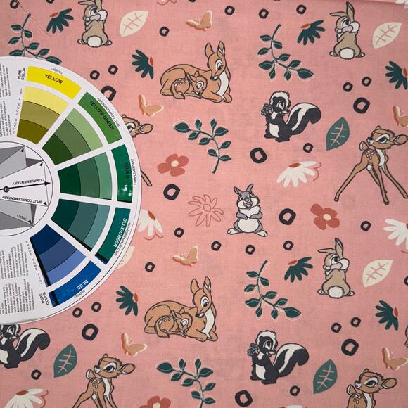 Disney Licensed Bambi & Friends Pack Cotton Fabric - 1/2 Yard - Flower, Thumper - Picture 4 of 8